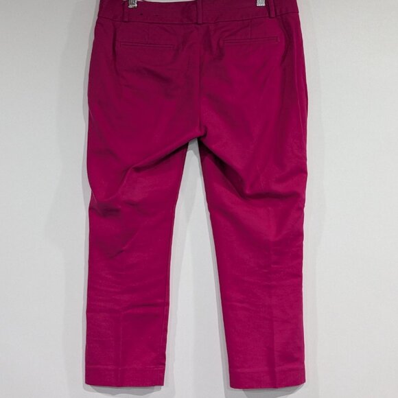 Banana Republic Factory Cropped Martin Fit Pants Raspberry Pink Size 8P - Picture 3 of 4